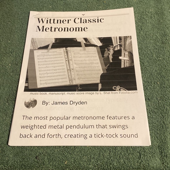 Vintage Wittner Metronome, made in West Germany - Picture 6 of 6